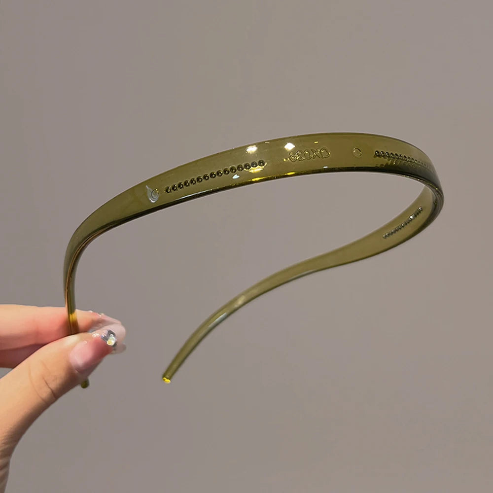 New Trendy Sunglasses Frame Shape Acrylic Hairbands Green