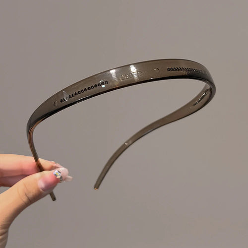 New Trendy Sunglasses Frame Shape Acrylic Hairbands Grey